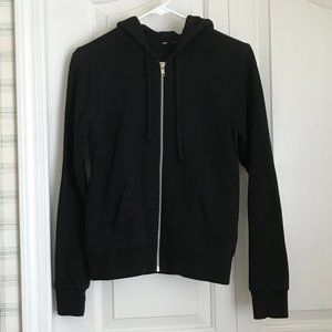 H&M Solid Black Hoodie